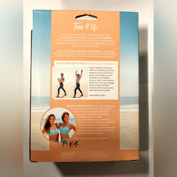 Tone It Up Flex Band - Resistance Workout Band Workout - NEW - Picture 2 of 2